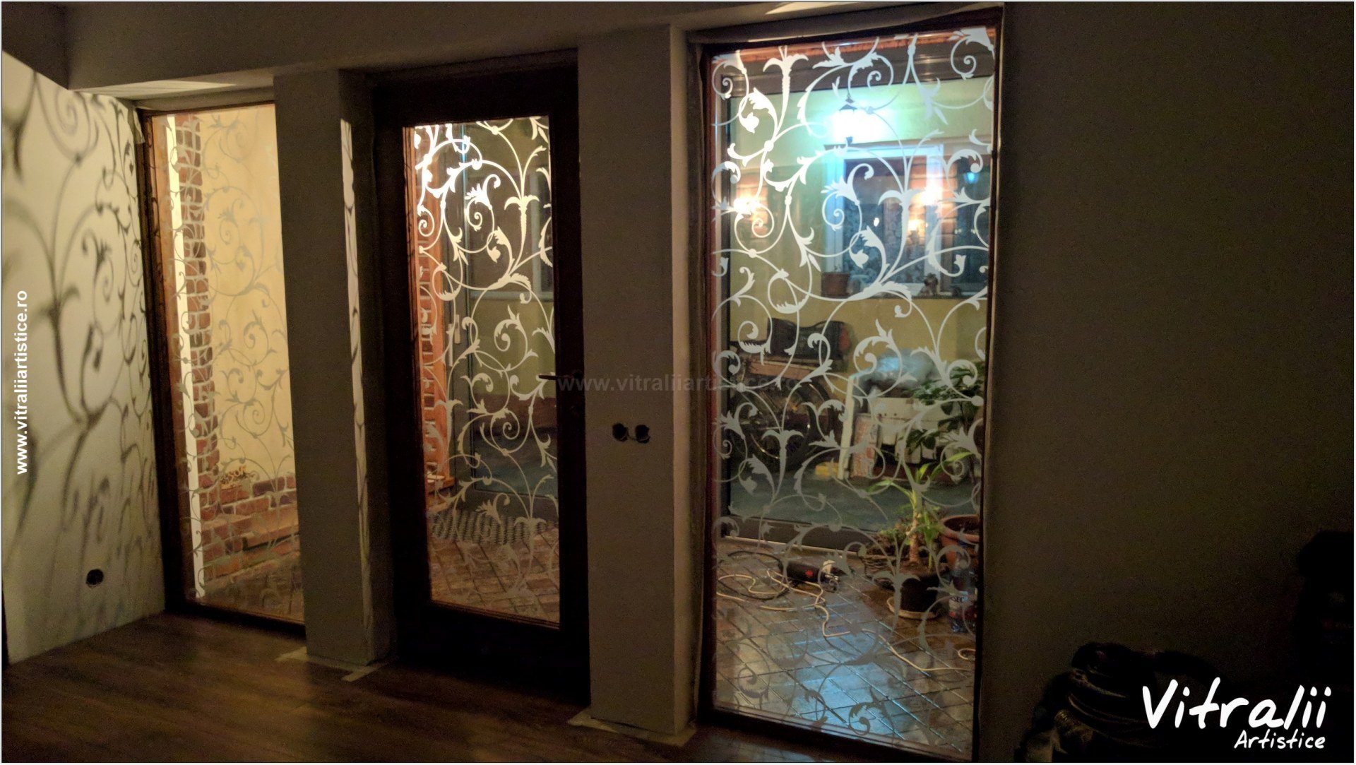 Sticla Sablata. Usi de interior. Geamuri decorative. Vitraliiartistice 12