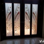 Geamuri Sablate Colorate Usi de exterior 5