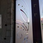 Geamuri Sablate Colorate Usi de exterior 8